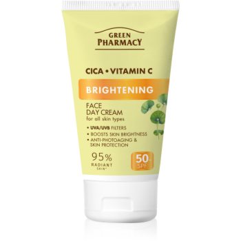 Green Pharmacy Cica + Vitamin C crema de zi radianta SPF 50+